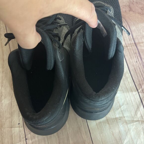 Nike Mens Air Precision 2 AA7069-090 Black Gold White Sneakers Shoes Size 13 - Picture 7 of 16